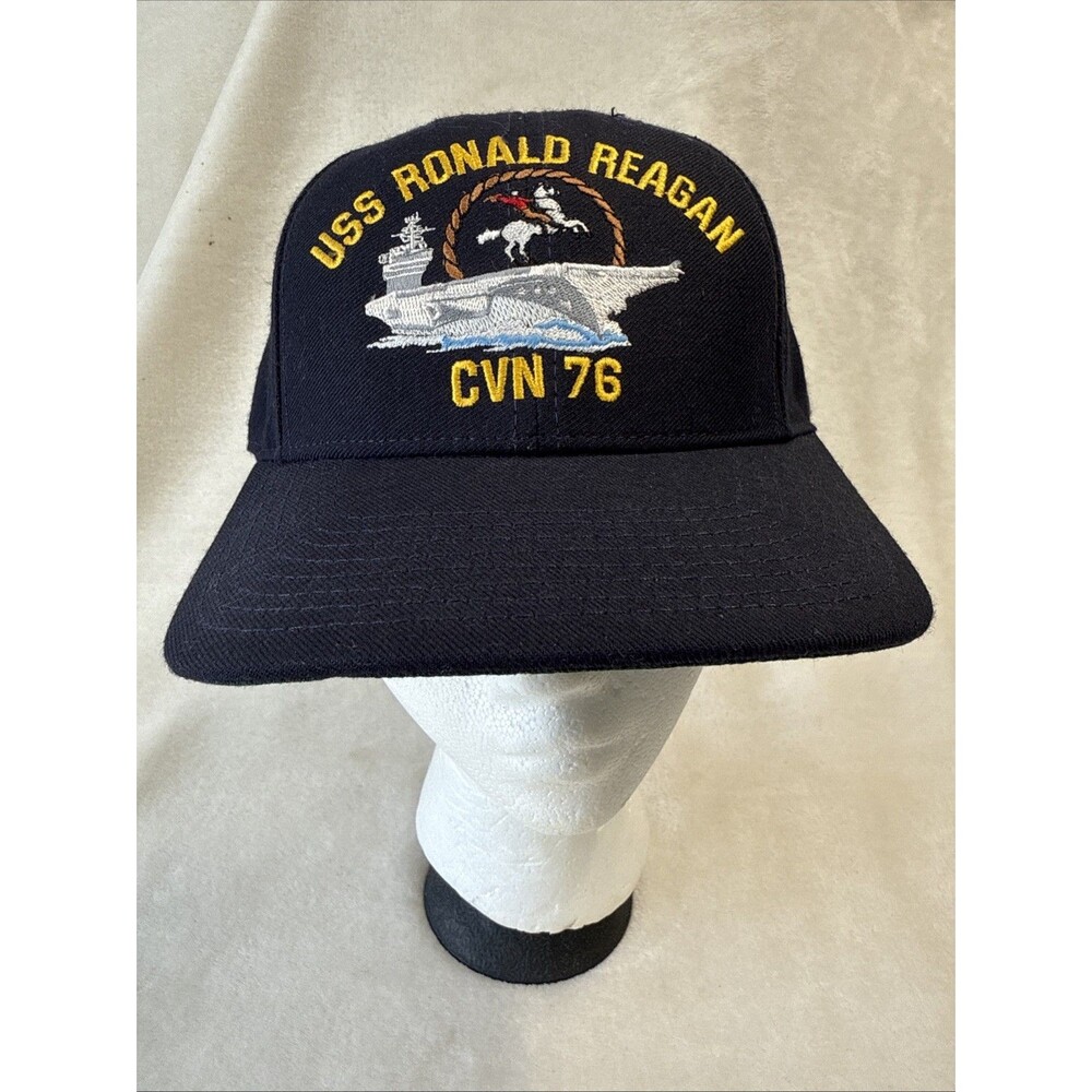 USS Ronald Reagan CVN 76 Baseball Hat Navy Ship Made In USA The Corps